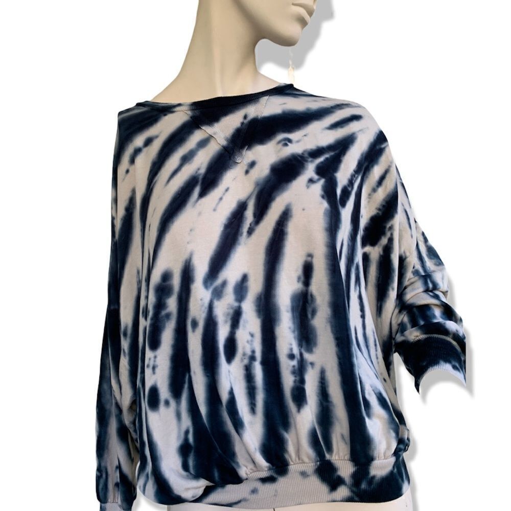 Young Fabulous & Broke oversized blue tie dye sweater